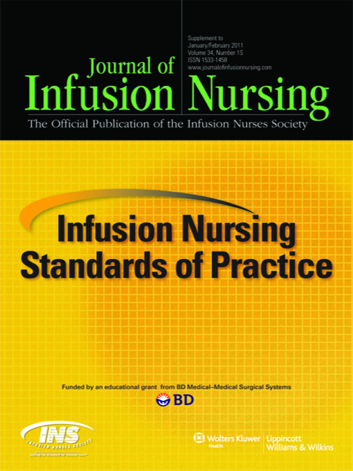 Title details for Infusion Nursing Standards of Practice by Infusion Nurses Society - Available